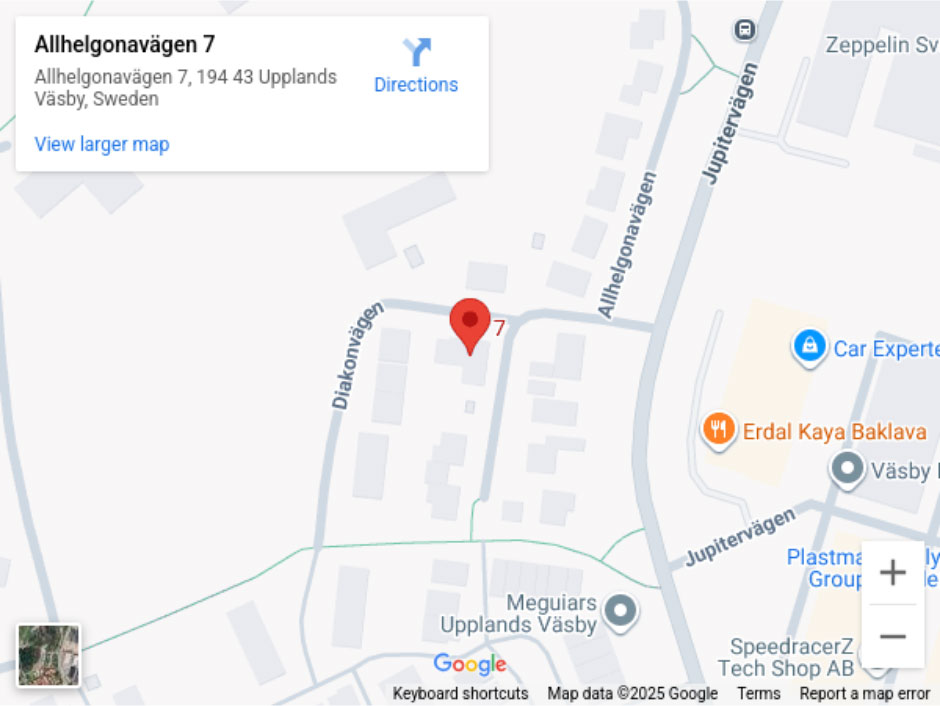 Karta för HVB Väsby